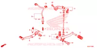 PEDALE pour Honda CB 500 X de 2015