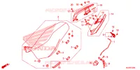 SELLE   POIGNEE ARRIERE pour Honda CB 500 X de 2016