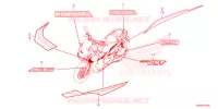 AUTOCOLLANTS pour Honda ADV 150 ABS de 2023