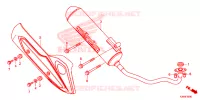 SILENCIEUX D'ECHAPPEMENT pour Honda PCX 150 de 2017