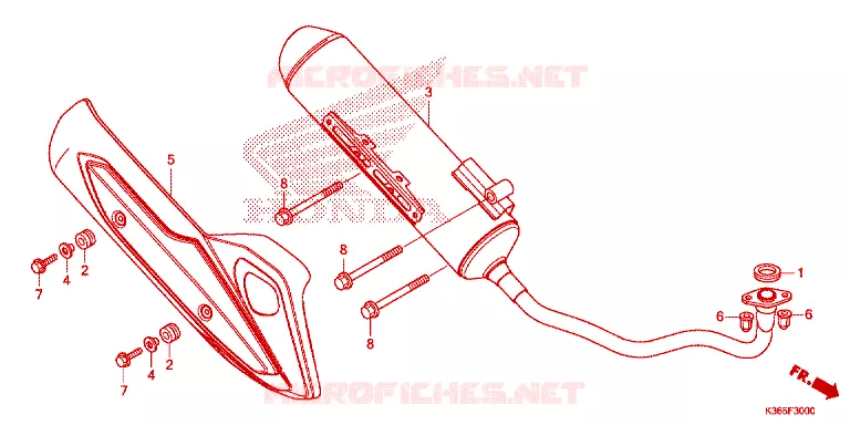 SILENCIEUX D'ECHAPPEMENT Honda SCOOTER 150 PCX 2017  WW150H