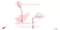 RETROVISEUR pour Honda CB 250 TWISTER CBS SPECIAL de 2020