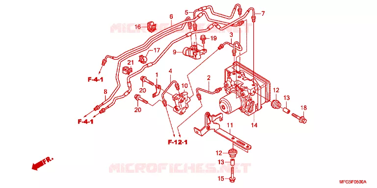 MODULATEUR ABS Honda MOTO 600 HORNET 2013  CB600FAD_BR