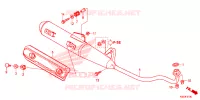 SILENCIEUX D'ECHAPPEMENT pour Honda WAVE 110 S TAMBOR DE FRENO DELANTERO, RUEDAS CON RAYONES de 2017