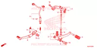 PEDALE pour Honda CB 500 F de 2014
