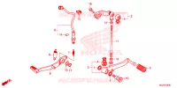 PEDALE pour Honda CB 500 F de 2015