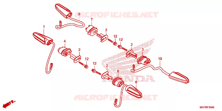 CLIGNOTANT Honda MOTO 500 CB 2021  CB500FAL