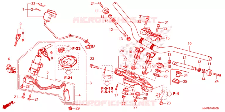 GUIDON Honda MOTO 500 CB 2024  CB500FAR