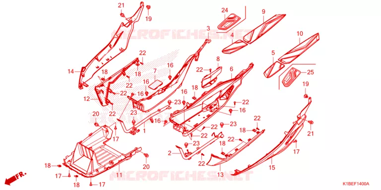 MARCHE PIEDS Honda SCOOTER 350 FORZA 2025  NSS350AS