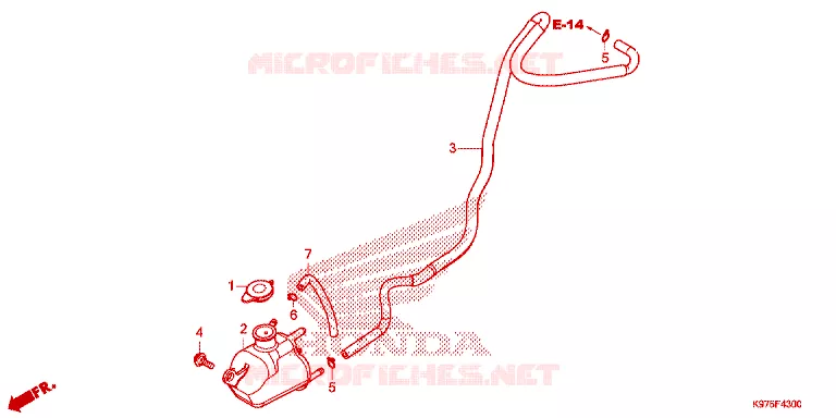 VASE D'EXPANSION Honda SCOOTER 150 PCX 2023  WW150P