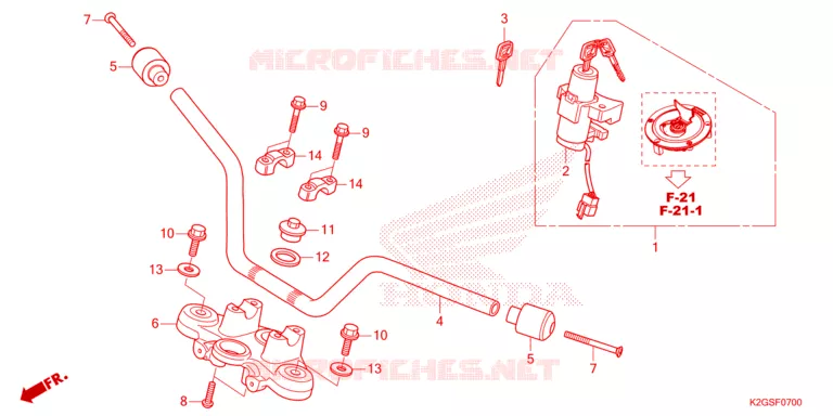 GUIDON Honda MOTO 160 CG 2025  CG160EDPS