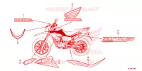 AUTOCOLLANTS pour Honda NXR 160 BROS SPECIAL EDITION de 2021