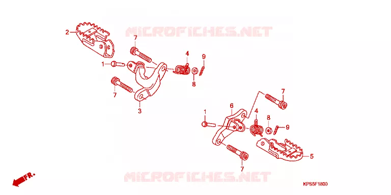 REPOSE PIED Honda MOTO 230 CRF 2013  CRF230FC