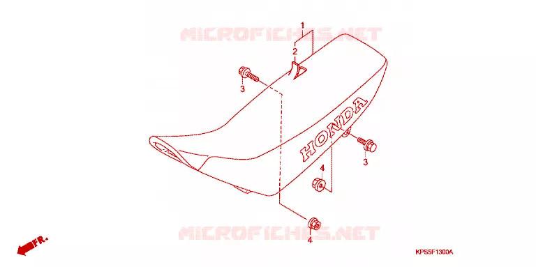 SELLE Honda MOTO 230 CRF 2013  CRF230FC