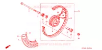 ROUE AVANT pour Honda CG 125 FAN de 2007