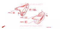 COUVERCLES LATERAUX pour Honda CG 125 CARGO PARTIDA ELETRICA 2LA de 2011