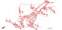 CADRE pour Honda CG 125 CARGO PARTIDA ELETRICA 4LA de 2011