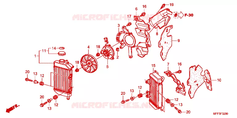 RADIATEUR Honda MOTO 700 TRANSALP 2012  XL700VC