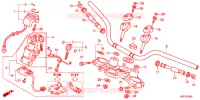 GUIDON   TE DE FOURCHE pour Honda TRANSALP 700 de 2013
