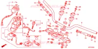 GUIDON   TE DE FOURCHE pour Honda TRANSALP 700 ABS de 2013