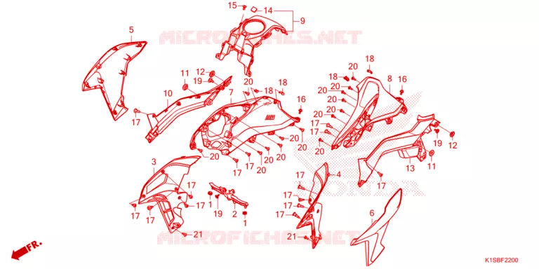 OUIES DE RADIATEUR Honda MOTO 160 NX 2025  NXR160AWS
