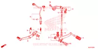 PEDALE pour Honda CB 500 F de 2015