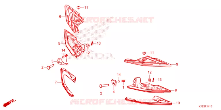 REPOSE PIED Honda SCOOTER 160 PCX 2023  WW160AP