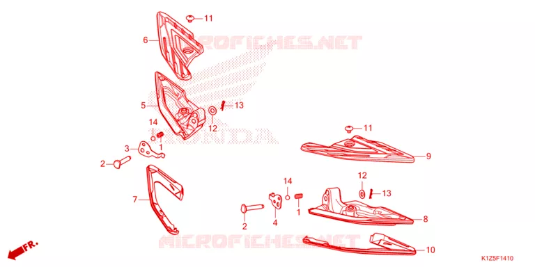 REPOSE PIED Honda SCOOTER 160 PCX 2023  WW160ADP