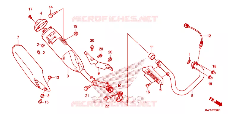 SILENCIEUX D'ECHAPPEMENT Honda MOTO 300 XR 2021  XRE300AM