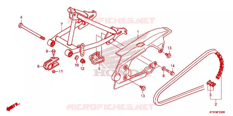 BRAS OSCILLANT Honda MOTO 110 CRF 2025  CRF110FS