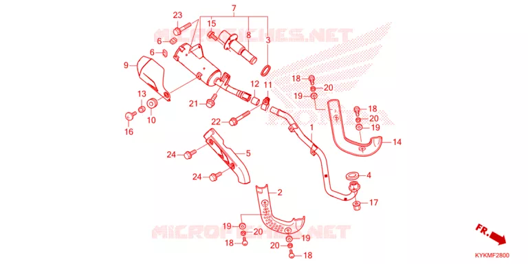 SILENCIEUX D'ECHAPPEMENT Honda MOTO 110 CRF 2025  CRF110FS