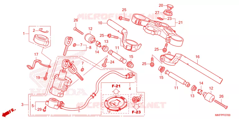 GUIDON Honda MOTO 1000 CBR 2025  CBR1000RAS