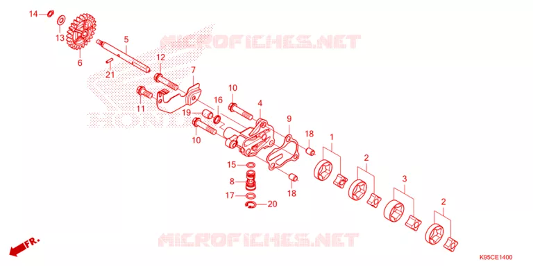 POMPE A HUILE Honda MOTO 250 CRF 2025  CRF250RWES
