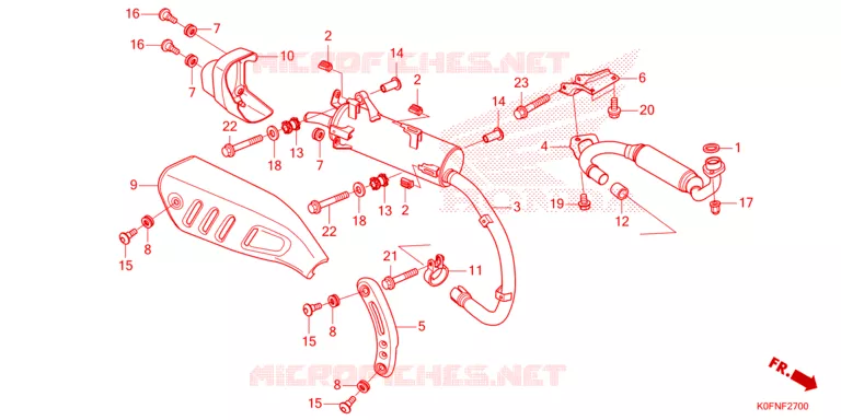 SILENCIEUX D'ECHAPPEMENT Honda MOTO 125 MONKEY 2025  Z125MAS