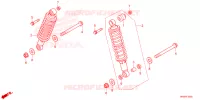 AMORTISSEUR ARRIERE pour Honda FOURTRAX 520 FOREMAN RUBICON 4X4 AT DCT EPS de 2025
