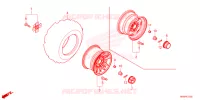 ROUE ARRIERE pour Honda FOURTRAX 520 FOREMAN RUBICON 4X4 AT DCT EPS de 2025