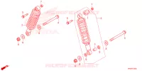 AMORTISSEUR ARRIERE pour Honda FOURTRAX 520 FOREMAN RUBICON 4X4 AT DCT EPS de 2025