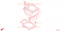 CYLINDRE pour Honda FOURTRAX 520 FOREMAN RUBICON 4X4 AT DCT EPS 4ED de 2024