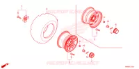 ROUE ARRIERE pour Honda FOURTRAX 520 FOREMAN RUBICON 4X4 AT DCT EPS 4ED de 2024