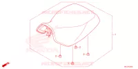 SELLE pour Honda FOURTRAX 420 RANCHER 4X4 Manual Shift 3A de 2025