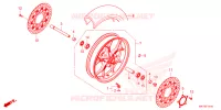 ROUE AVANT pour Honda CBR 650 R E-CLUTCH de 2024