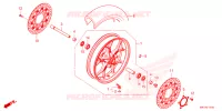ROUE AVANT pour Honda CBR 650 R E-CLUTCH de 2024