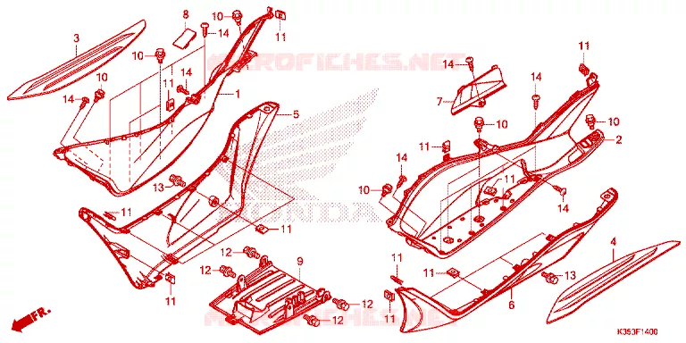 MARCHE PIEDS Honda SCOOTER 125 PCX 2015  WW125F