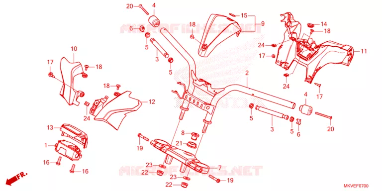 GUIDON Honda SCOOTER 750 FORZA 2025  NSS750S