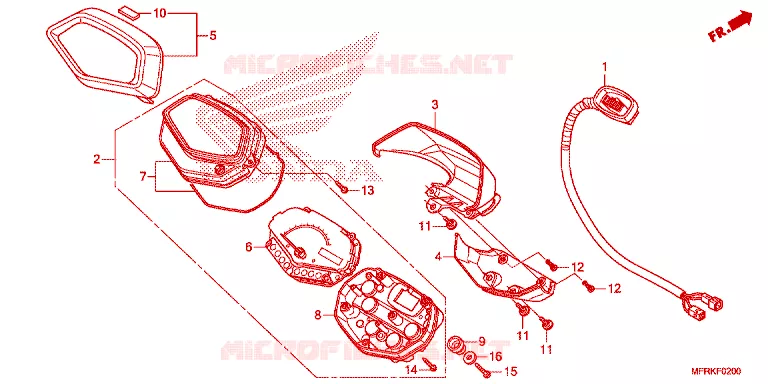 COMPTEUR Honda MOTO 1300 VT 2025  VT1300CXAS