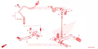 PEDALE pour Honda NX 500 de 2025