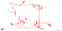 PEDALE pour Honda CBR 500 R de 2025
