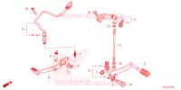 PEDALE pour Honda CBR 500 R de 2025