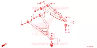 TRIANGLES AVANT pour Honda PIONEER 1000-3 DELUXE de 2025