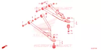 TRIANGLES AVANT pour Honda PIONEER 1000-3 TRAIL de 2025